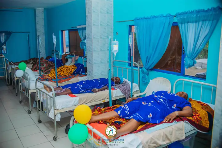 A ward decorated for the outreach